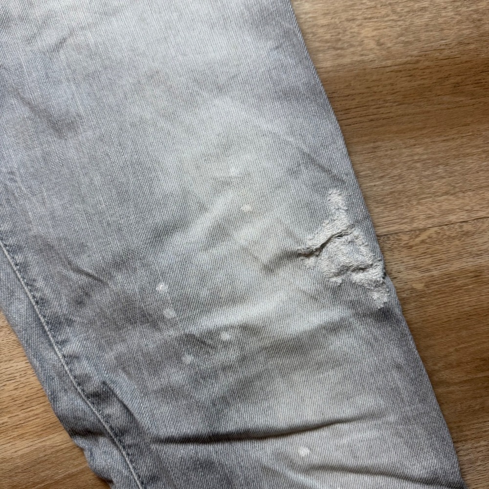 Dsquared2 Slim Jeans Mens 32x34 Grey Distressed Paint Splatter Made in Italy - Picture 7 of 16
